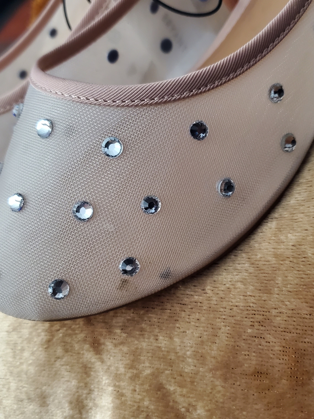 Lane Bryant Tan Embellished Mesh Ballet Flats - Picture 2 of 10